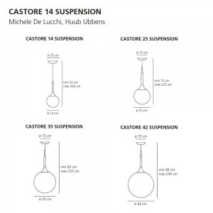 Lámpara Suspensión Castore Artemide