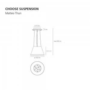 Choose suspensión de Artemide. Tienda online lámparas modernas.