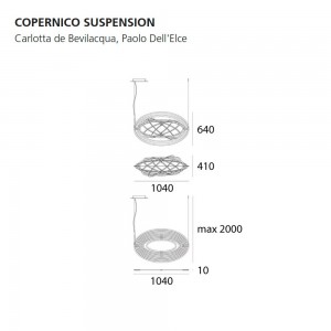 Copérnico suspensión de Artemide. Tienda online lámparas modernas.