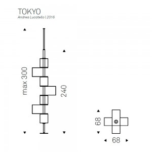 Estantería de techo moderna Tokyo de Cattelan Italia. Estanterías modernas.