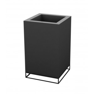 Macetero Cubo Alto Vela con Doble Pared y Sistema de Autorriego