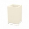 Macetero Cubo Alto Vela con Doble Pared y Sistema de Autorriego