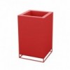 Macetero Cubo Alto Vela con Doble Pared y Sistema de Autorriego