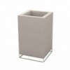 Macetero Cubo Alto Vela con Doble Pared y Sistema de Autorriego