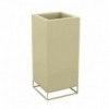 Macetero Cubo Alto Vela con Doble Pared y Sistema de Autorriego