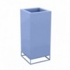 Macetero Cubo Alto Vela con Doble Pared y Sistema de Autorriego