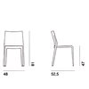 Silla Lisbona Desalto. Silla tapizada de diseño italiano para salones.