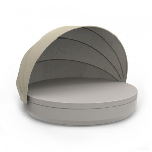 Cama Vela Daybed Basic redonda con parasol Resistente al Sol