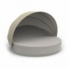Cama Vela Daybed Basic redonda reclinable con parasol plegable