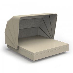 Cama Vela Daybed Basic cuadrada con parasol Resistente al Sol