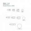 Mesa centro Billy de Cattelan Italia. Muebles modernos italianos. Mesas centro.