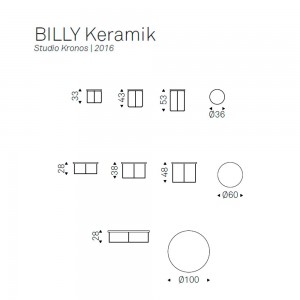 Mesa centro Billy Keramik de Cattelan Italia. Muebles modernos italianos.