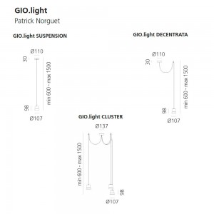 Lámpara Suspensión Gio light Artemide