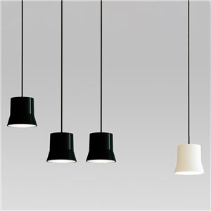 Gio Cluster - Negro / Gio Suspensión - Blanco