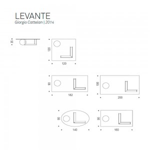 Mesa centro Levante de Cattelan Italia. Muebles modernos de diseño italiano.