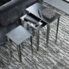 Mesa auxiliar Spillo de Cattelan Italia. Mesas auxiliar de diseño moderno.