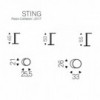 Mesita Sting de Cattelan Italia. Muebles modernos italianos. Mesas auxiliares.
