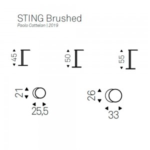 Mesa auxiliar Sting Brushed de Cattelan Italia. Mesas auxiliares de diseño.