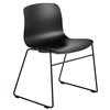 Silla AAC 08 de acero y polipropileno de Hay ideal para espacios modernos.