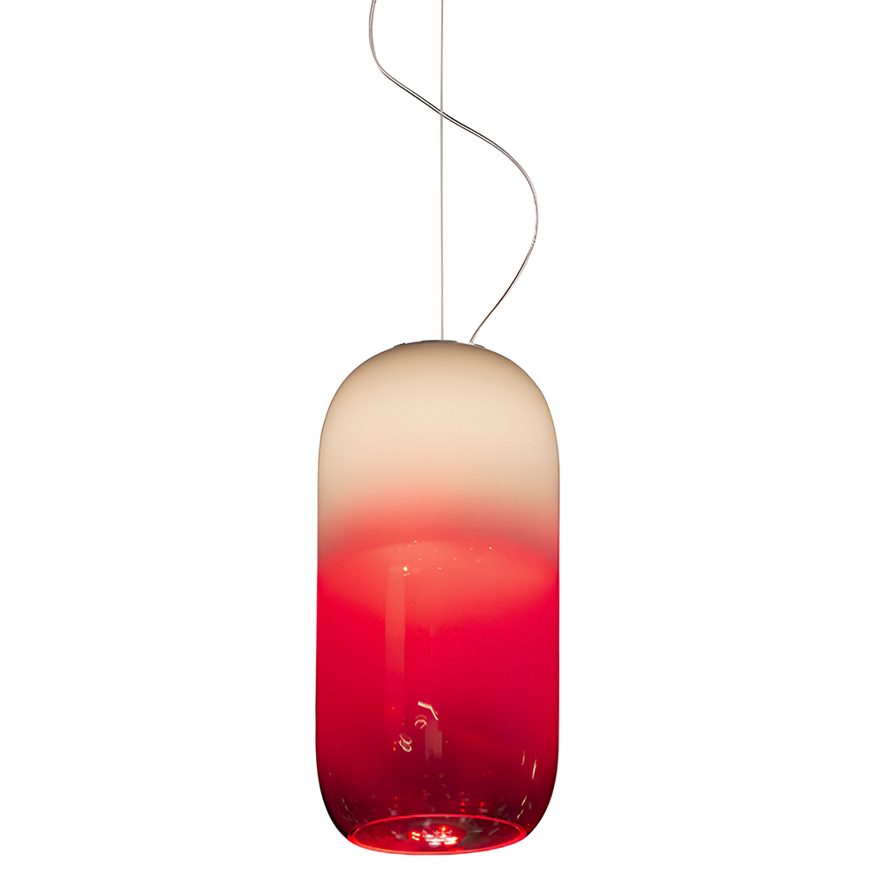 Lámpara de suspensión de diseño Gople RWB de Artemide. Iluminación moderna.