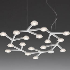Led net circle suspension de Artemide. Tienda online de lámparas modernas.