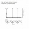 Led net line 125 suspension de Artemide. Tienda online lámparas modernas.