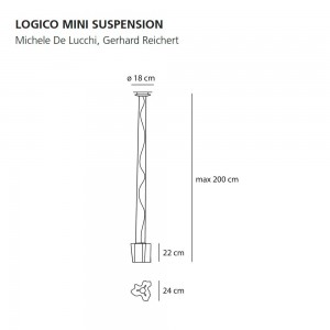 Lógico mini suspensión de Artemide. Tienda online lámparas modernas.