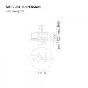 Mercury LED suspensión de Artemide. Tienda online de lámparas modernas.