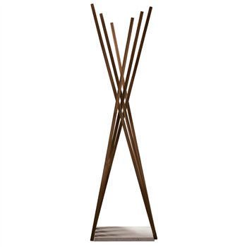 Perchero Oscar de Cattelan Italia. Percheros modernos de madera y mármol.