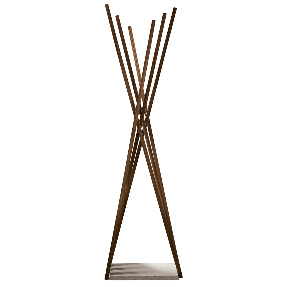 Perchero Oscar de Cattelan Italia. Percheros modernos de madera y mármol.