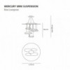 Mercury mini LED suspension de Artemide. Tienda online lamparas modernas.