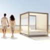 Pérgola Vela Daybed con Base Giratoria 360º y Anclajes al Suelo