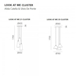 Lámpara Suspensión Look At Me Cluster Artemide