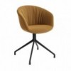 Silla AAC 21 tapizado Soft de aluminio y polipropileno tapizada y acolchada de Hay ideal para las oficinas.