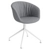 Silla AAC 21 tapizado Soft de aluminio y polipropileno tapizada y acolchada de Hay ideal para las oficinas.