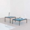 Mesita Auxiliar para salón Helsinki 30 Cristal de Desalto. Mesas de diseño.