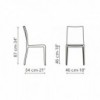 Silla Pangea fabricada en polipropileno de Bonaldo.