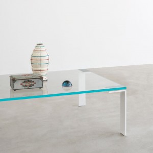 Mesa Auxiliar Liko Glass Desalto. Mesa centro o lateral de diseño italiano.