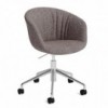 Silla AAC 53 Soft de aluminio y polipropileno tapizada de Hay ideal para las oficinas