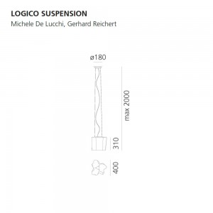 Lógico suspensión de Artemide. Tienda online lámparas modernas.