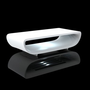 Mesa baja Bum Bum Auxiliar con Luz Led Interior| Diseño de Vondom