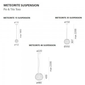 Lámpara Suspensión Meteorite Artemide