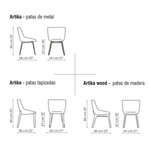 Silla Artika de Bonaldo. Silla moderna ideal para todo tipo de ambientes.