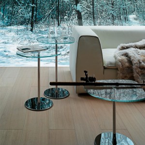 Mesa Auxiliar Mixit Glass Desalto. Mesa lateral de diseño ideal para salón.