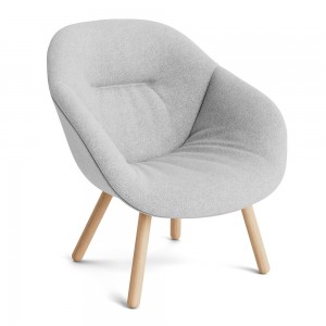 Butaca AAL 82 tapizado Soft de Hay para interiores, estilo nórdico y asiento tapizado.
