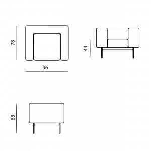 Sillón moderno Convert de Prostoria. sillones de diseño en Muebles Lluesma.