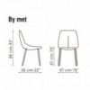 Silla By met de Bonaldo. Moderna silla de acero. Diseño y calidad Italiana.