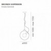 Miconos suspensión de Artemide. Tienda online lámparas modernas.