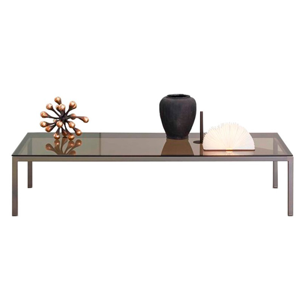 Mesa Centro Helsinki 30 Cristal Desalto. Mesa auxiliar de diseño para salón.