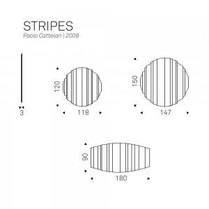 Espejo Stripes de Cattelan Italia. Muebles modernos italianos. Espejos modernos.